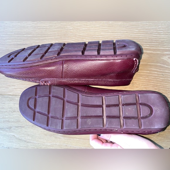Coach maroon mary lock up loafers - Picture 4 of 7